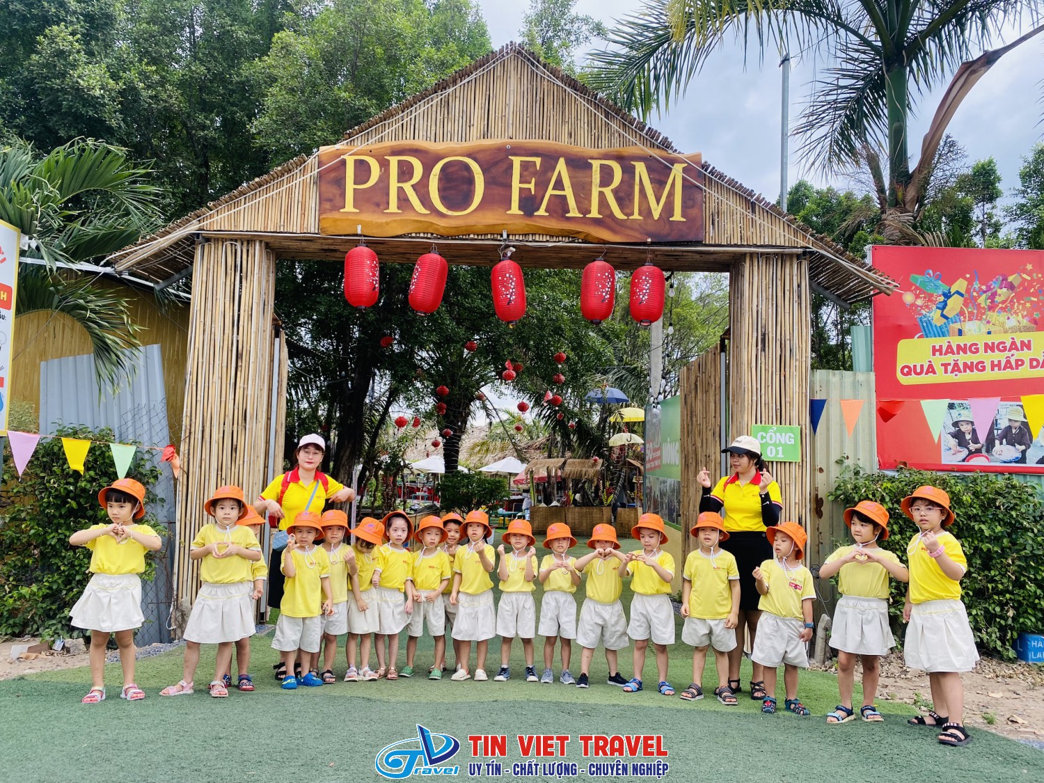 Pro Farm với diện tích rỗng rãi thỏa sức cho con em vui đùa và học tập