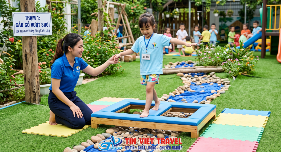 trò chơi Cầu Gỗ Vượt Suối